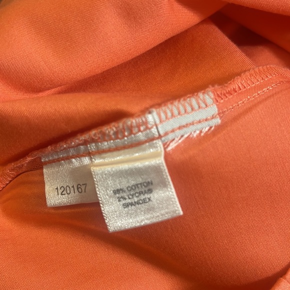 Ann Taylor Button Down Fitted Salmon Shirt - Picture 8 of 10